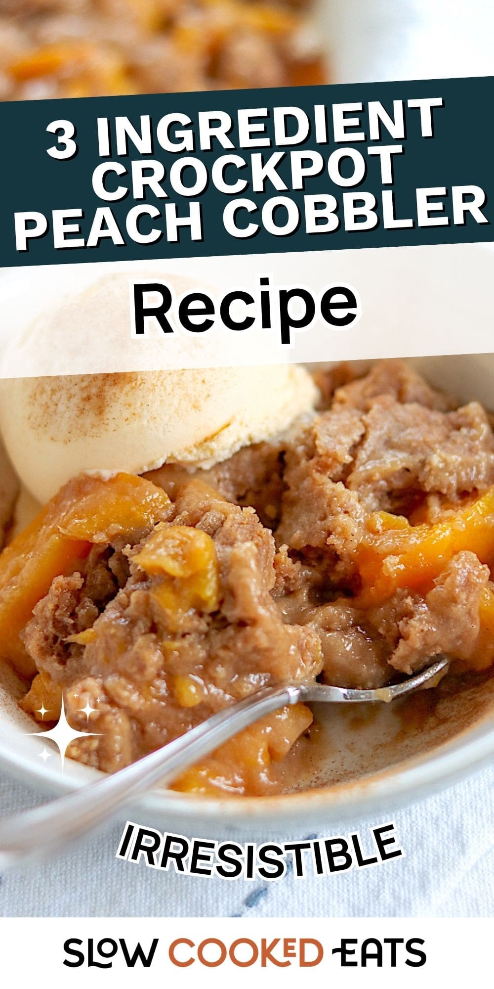 3 Ingredient Crock Pot Peach Cobbler Recipe You'll Crave All Summer