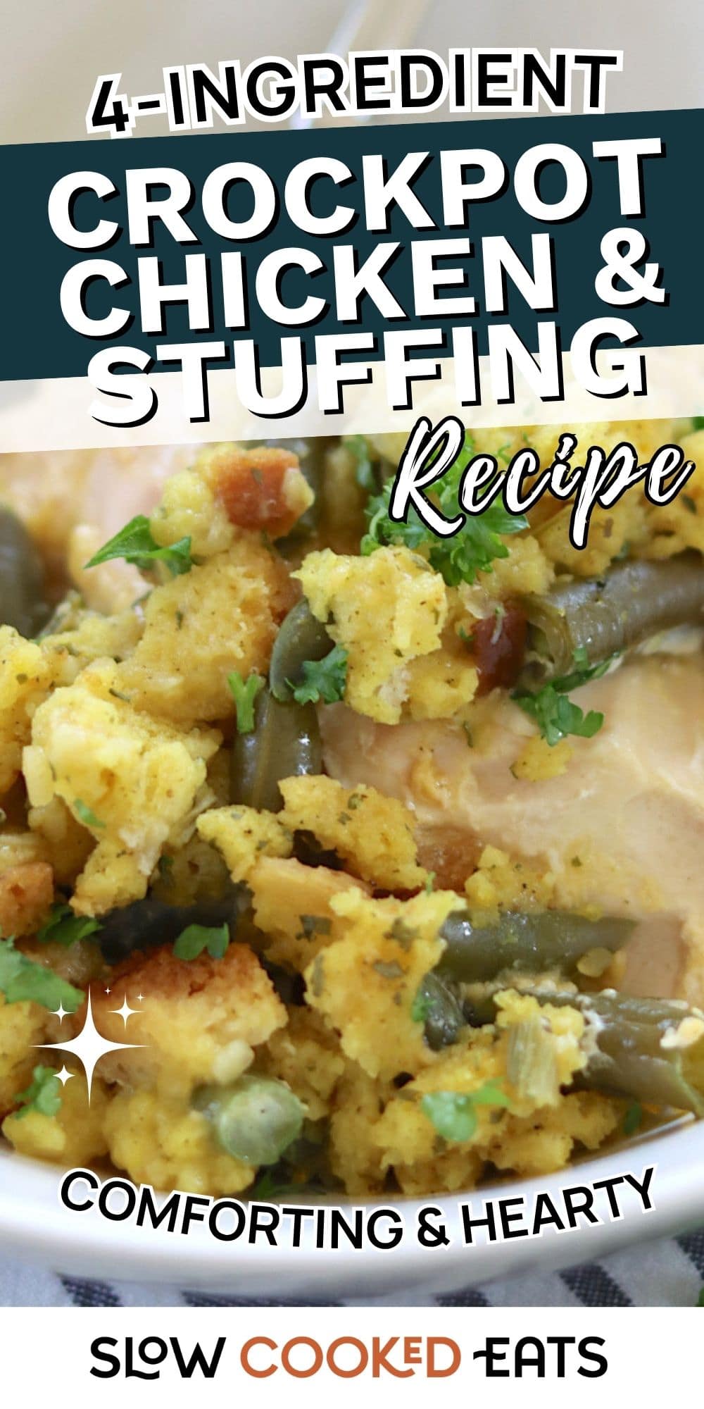 Cozy and Comforting 4-Ingredient Crockpot Chicken and Stuffing Recipe