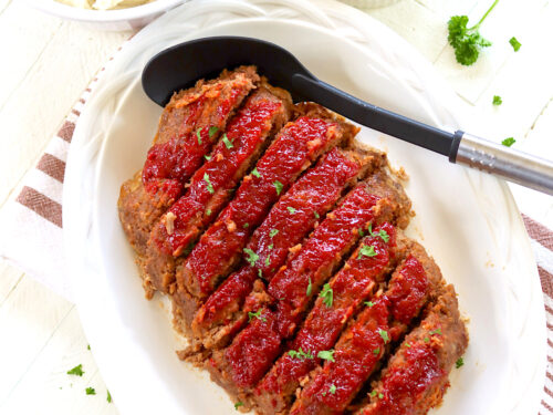 Crockpot Meatloaf with Brown Sugar Glaze