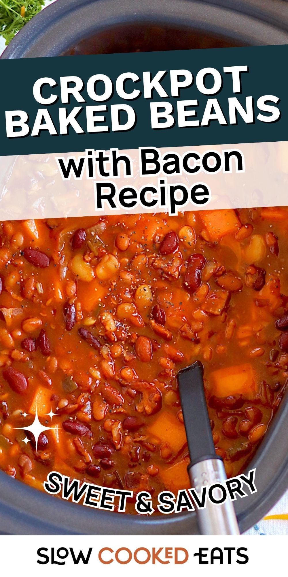 crock pot baked beans with bacon recipe everyone asks for
