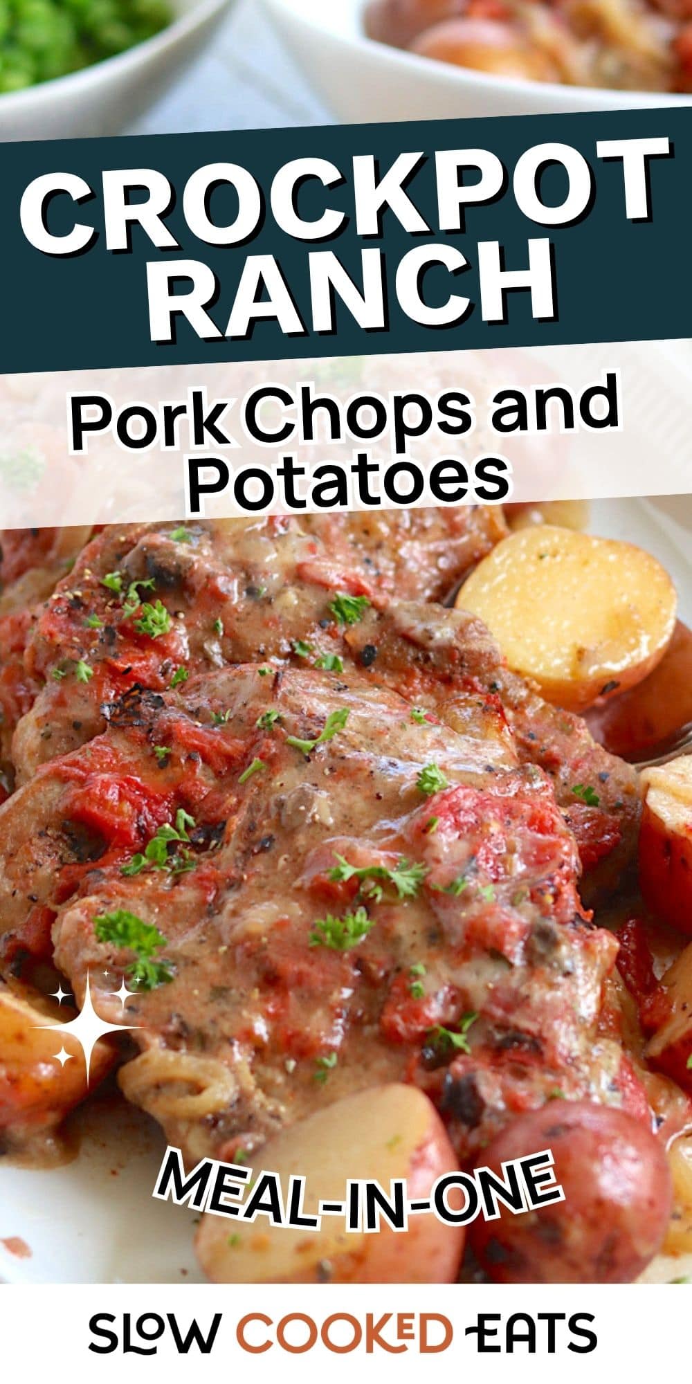 Crockpot Ranch Pork Chops and Potatoes Are Tender Creamy and Comforting