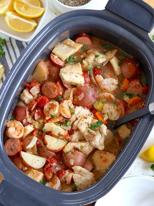 Crock Pot Seafood Boil with Shrimp and Crab Slow Cooked Eats