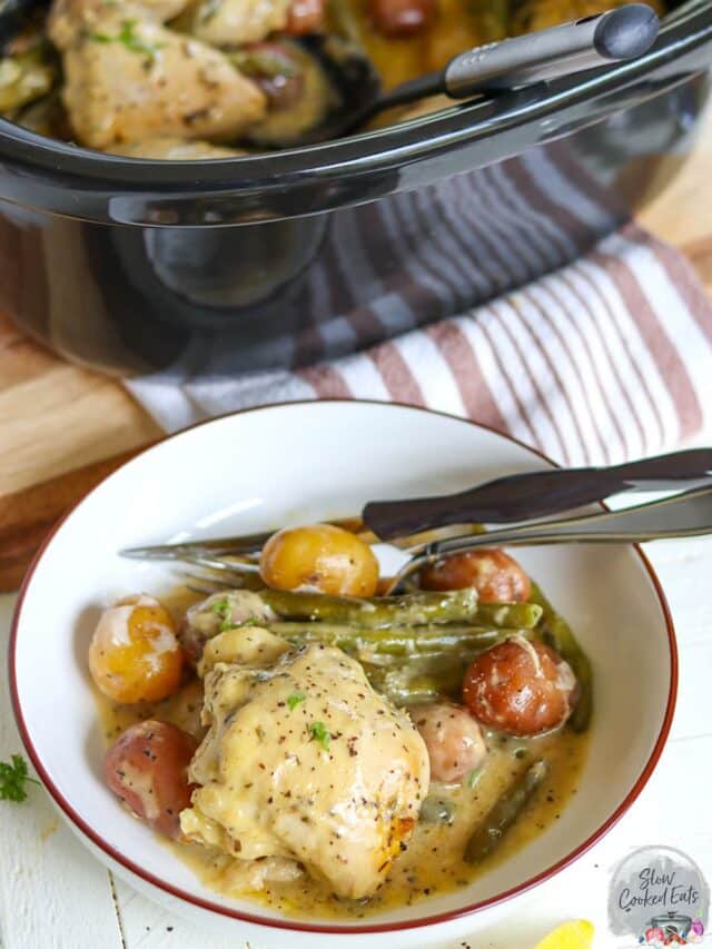 Slow Cooker Chicken Thighs and Potatoes