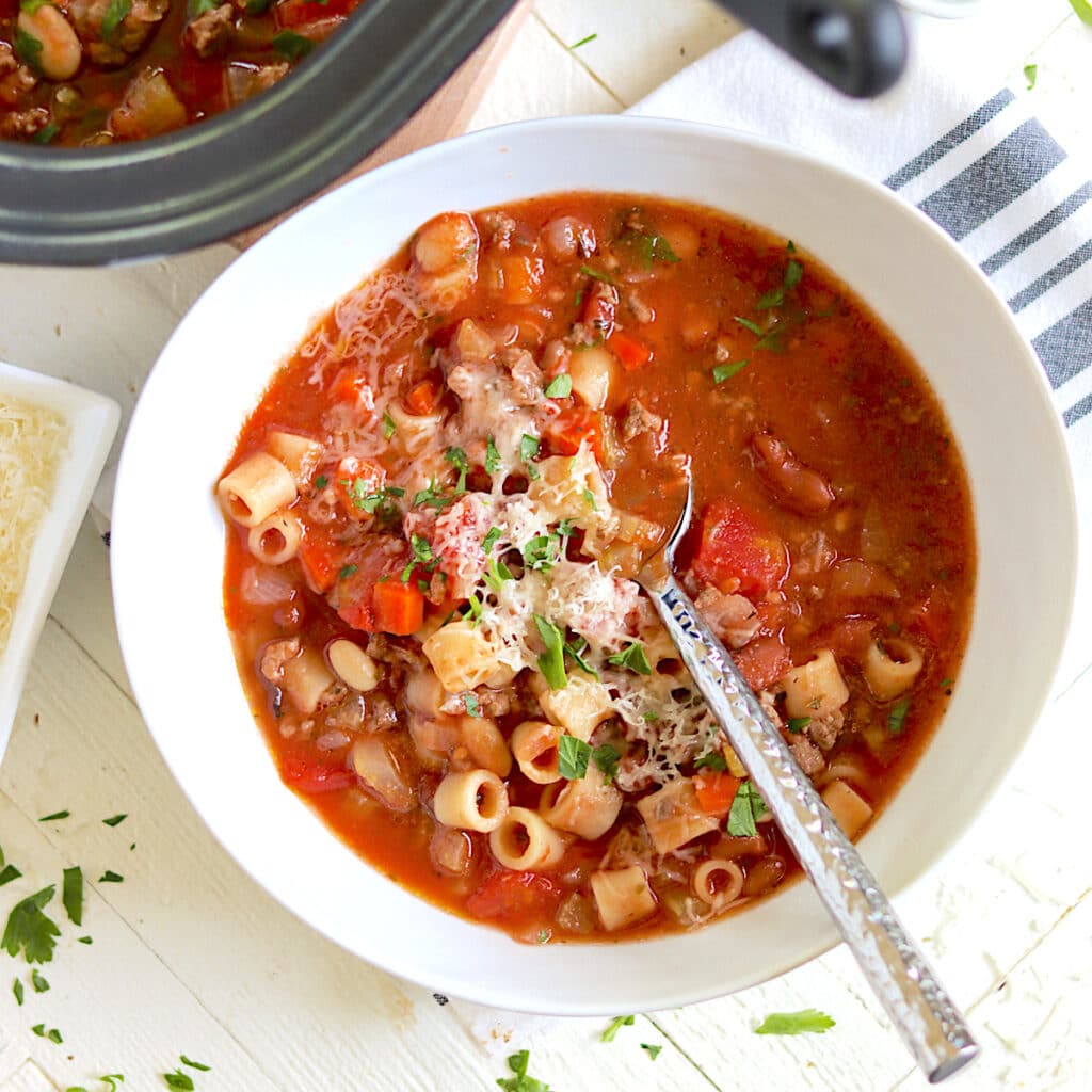 Copycat Olive Garden Pasta Fagioli Crock Pot Soup Recipe