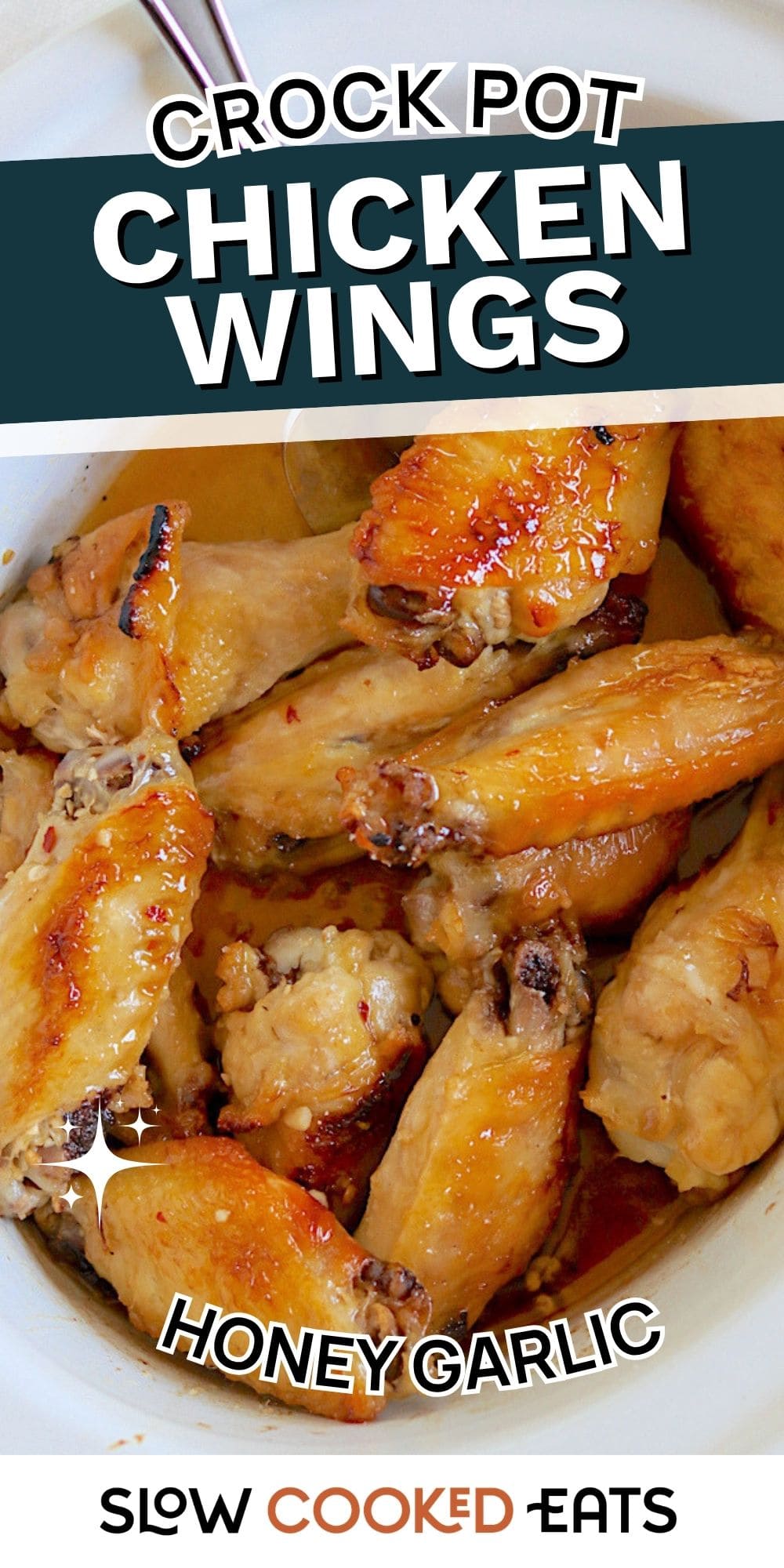 Sticky, Crave-Worthy Slow Cooker Chicken Wings with Honey Garlic