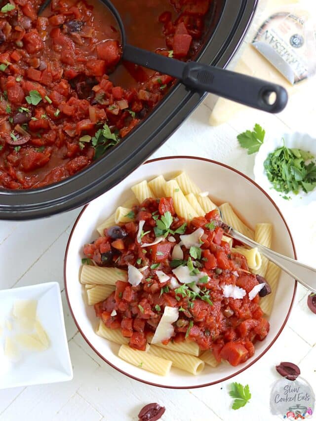 Classic Puttanesca Sauce (Crock Pot Recipe)