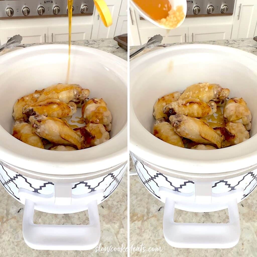 Crock Pot Honey Garlic Chicken Wings Slow Cooked Eats
