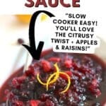 Best Slow Cooker Cranberry Sauce Recipe • Slow Cooked Eats