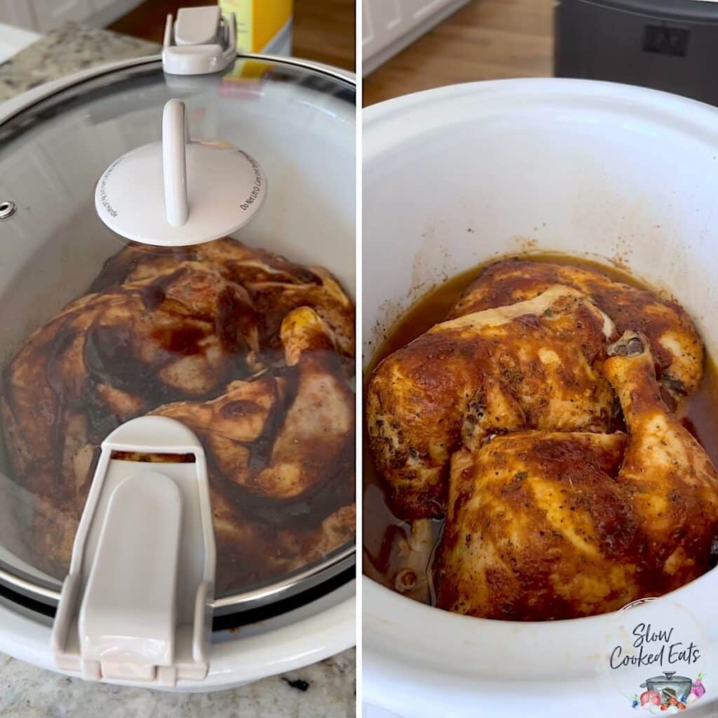 Easy Crockpot Chicken Leg Quarters (BBQ Style!) Slow Cooked Eats