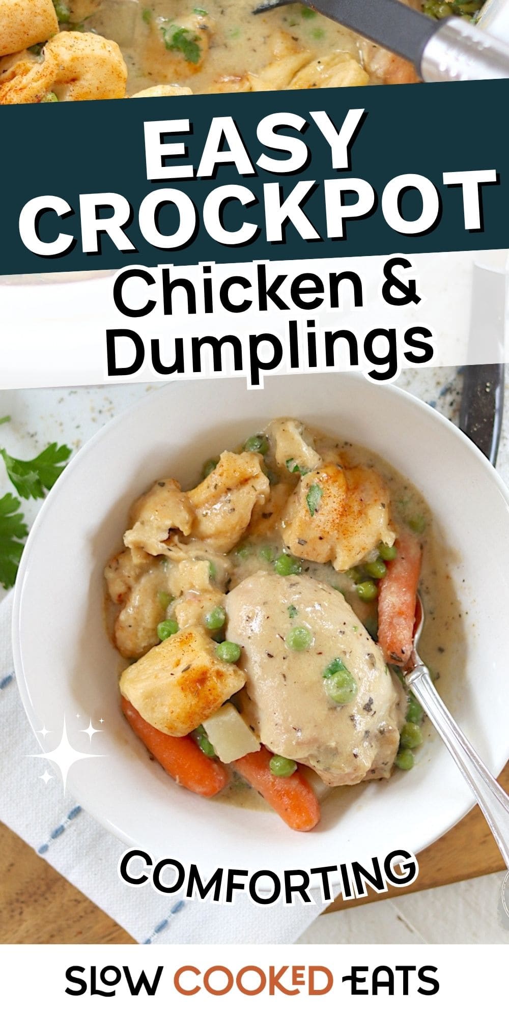 Easy Crockpot Chicken and Dumplings Everyone Craves
