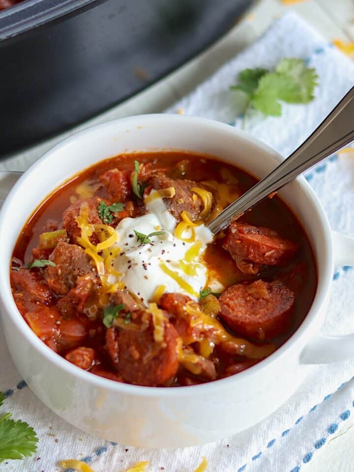 Easy 5 Ingredient Crockpot Chicken Noodle Soup Recipe | Slow Cooked Eats