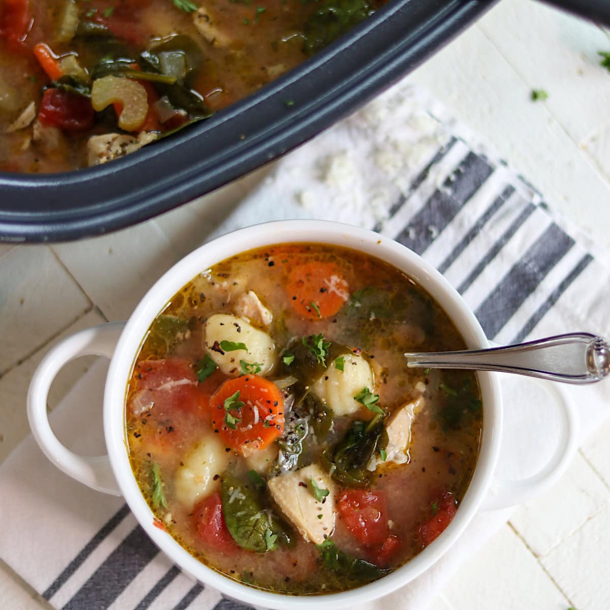 Chicken and Gnocchi Soup Crockpot Recipe