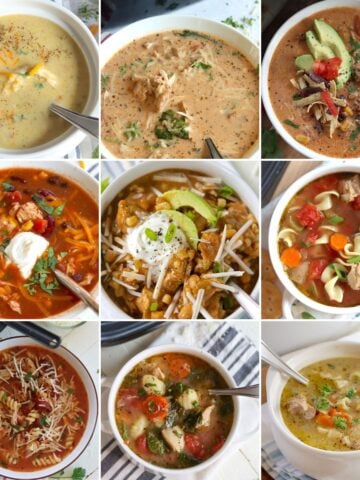 collection of crockpot chicken soup recipes