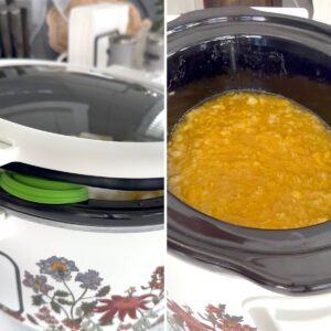 Venting the crockpot lid and thickening the crockpot jam.