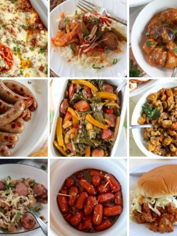 Featured image of crockpot sausage recipes.